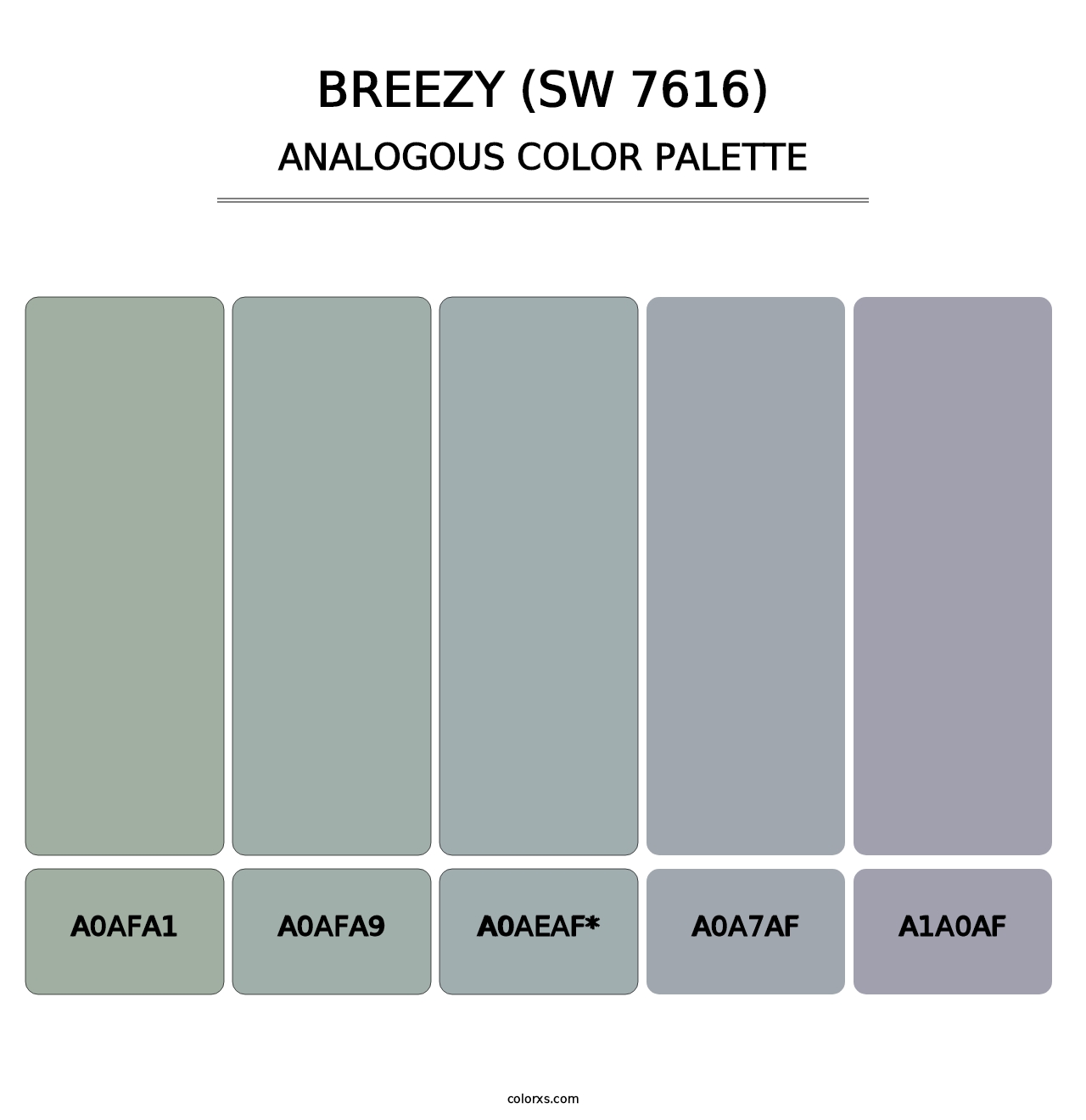 Breezy (SW 7616) - Analogous Color Palette