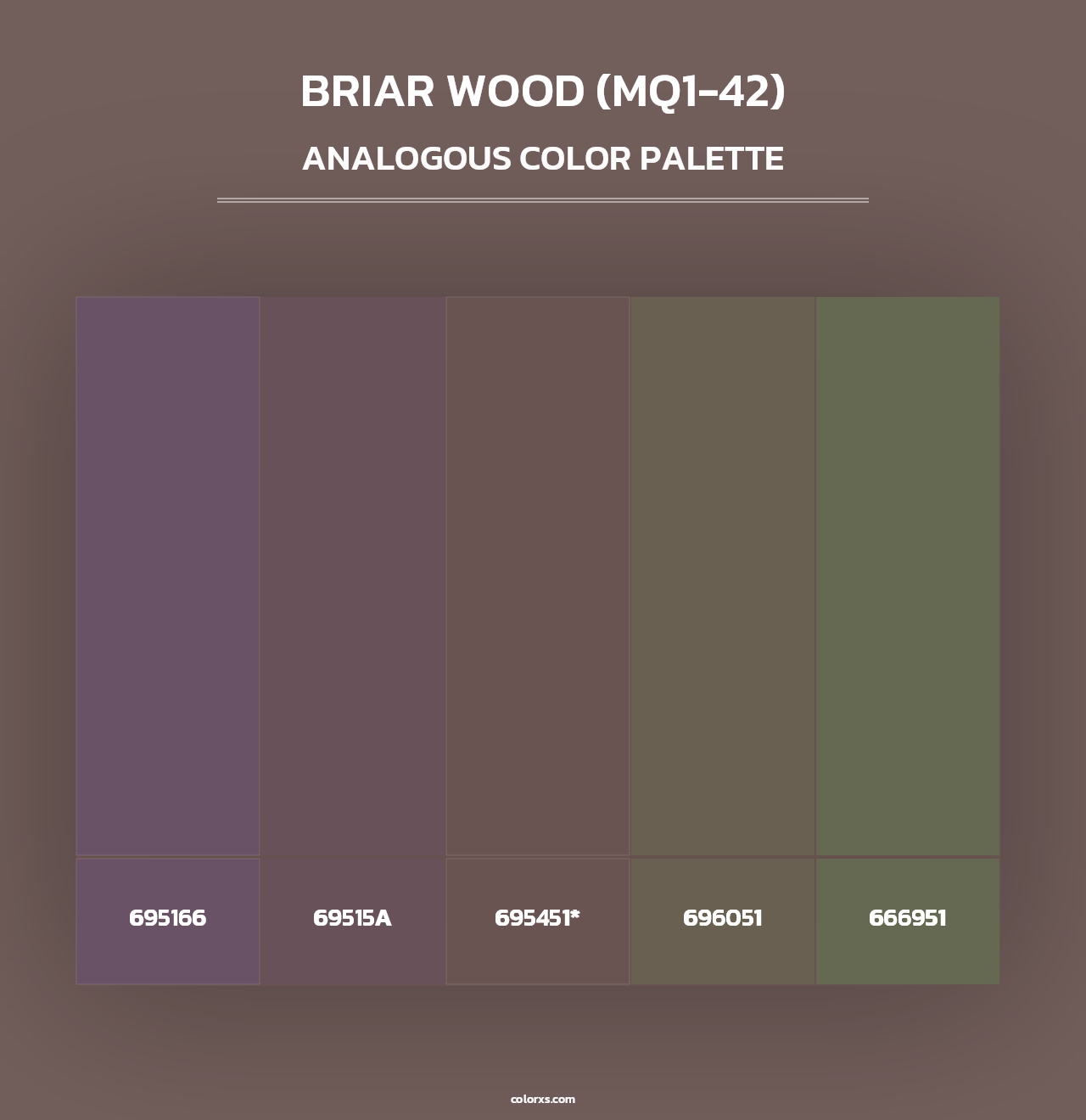 Briar Wood (MQ1-42) - Analogous Color Palette