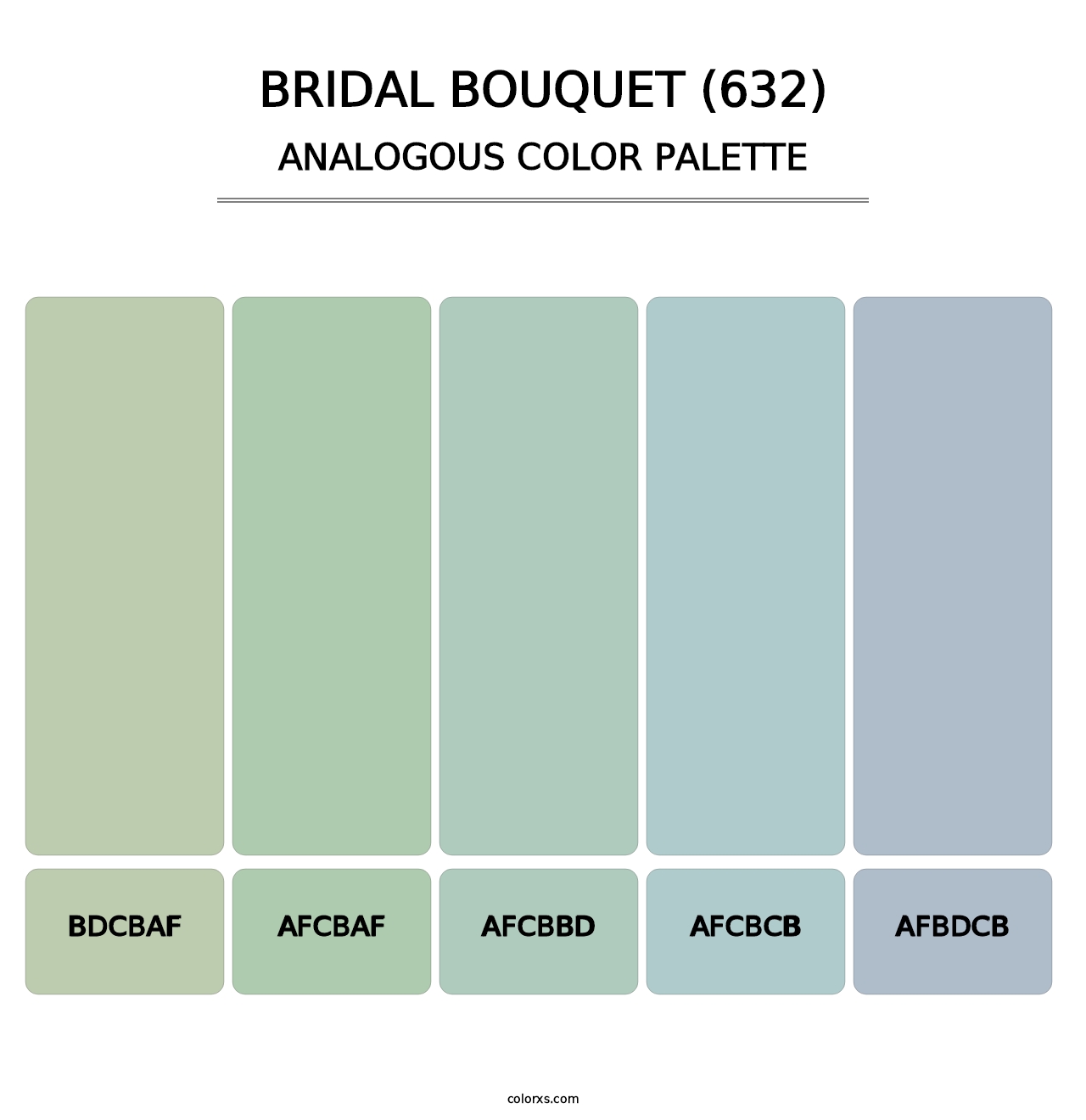Bridal Bouquet (632) - Analogous Color Palette