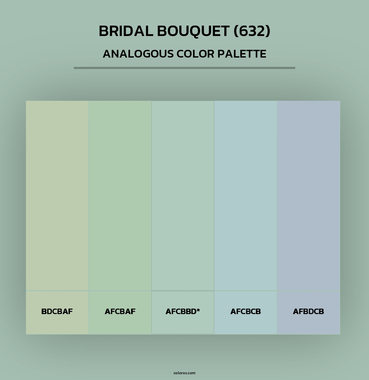 Bridal Bouquet (632) - Analogous Color Palette