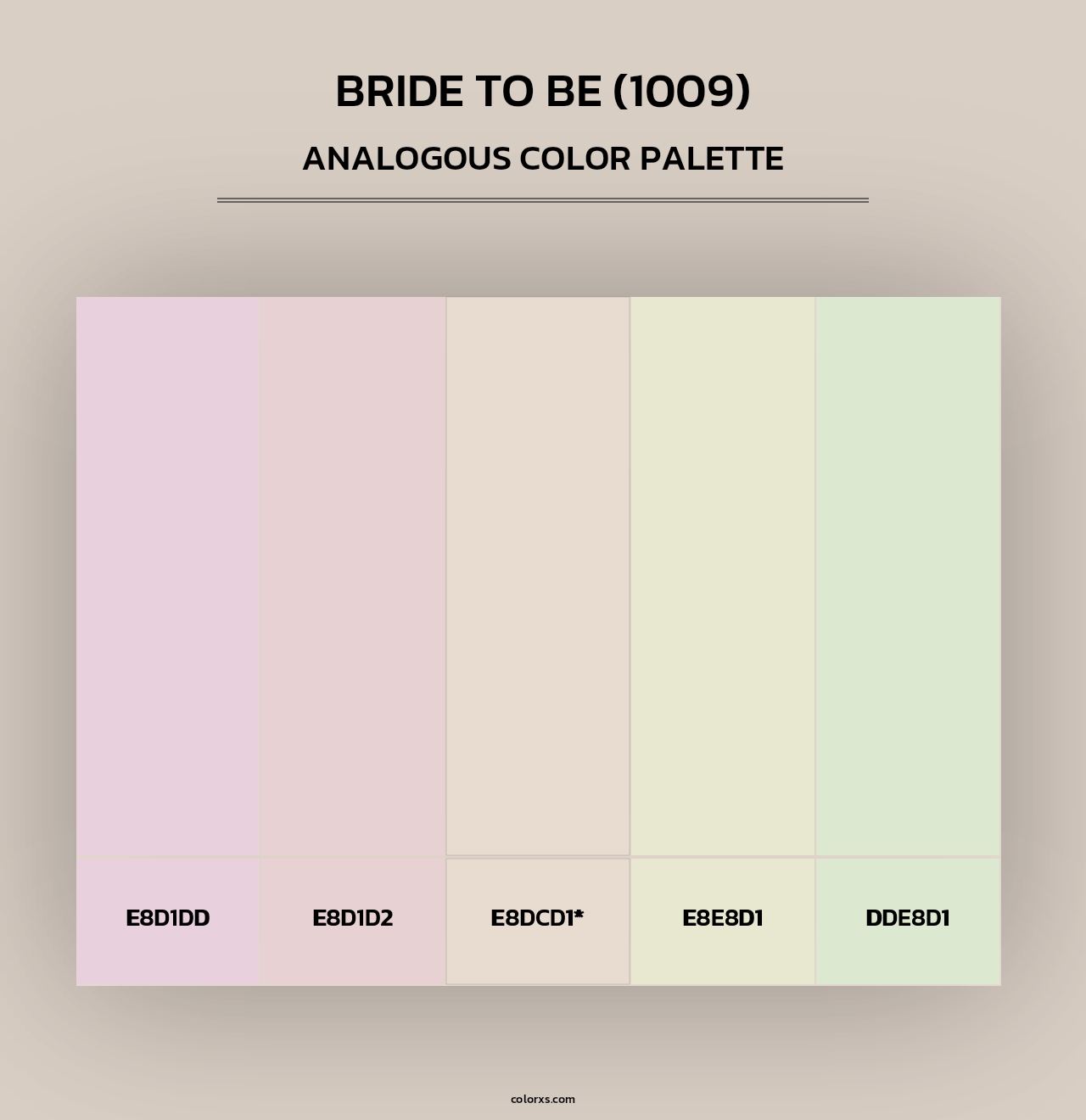 Bride To Be (1009) - Analogous Color Palette
