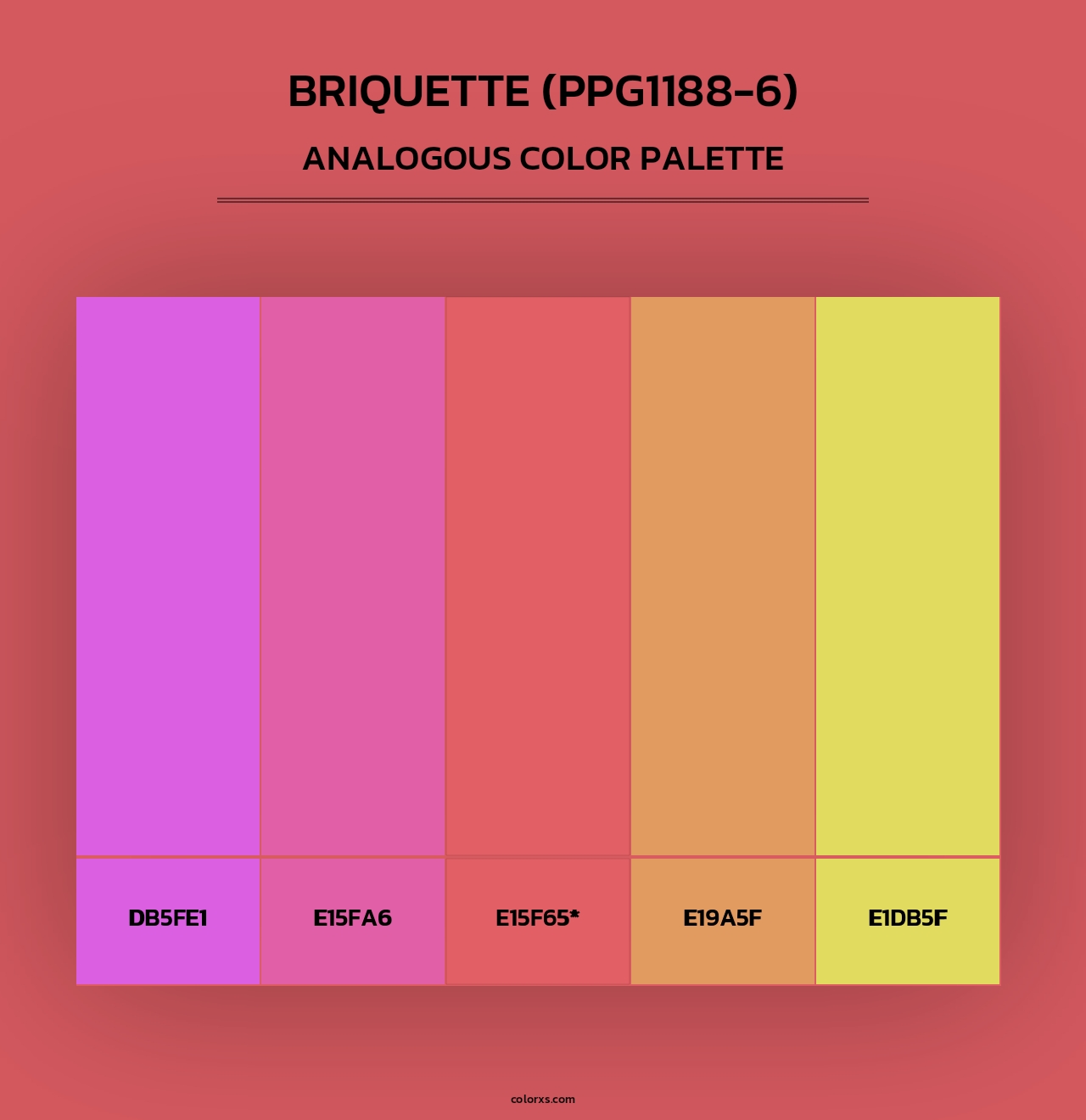 Briquette (PPG1188-6) - Analogous Color Palette