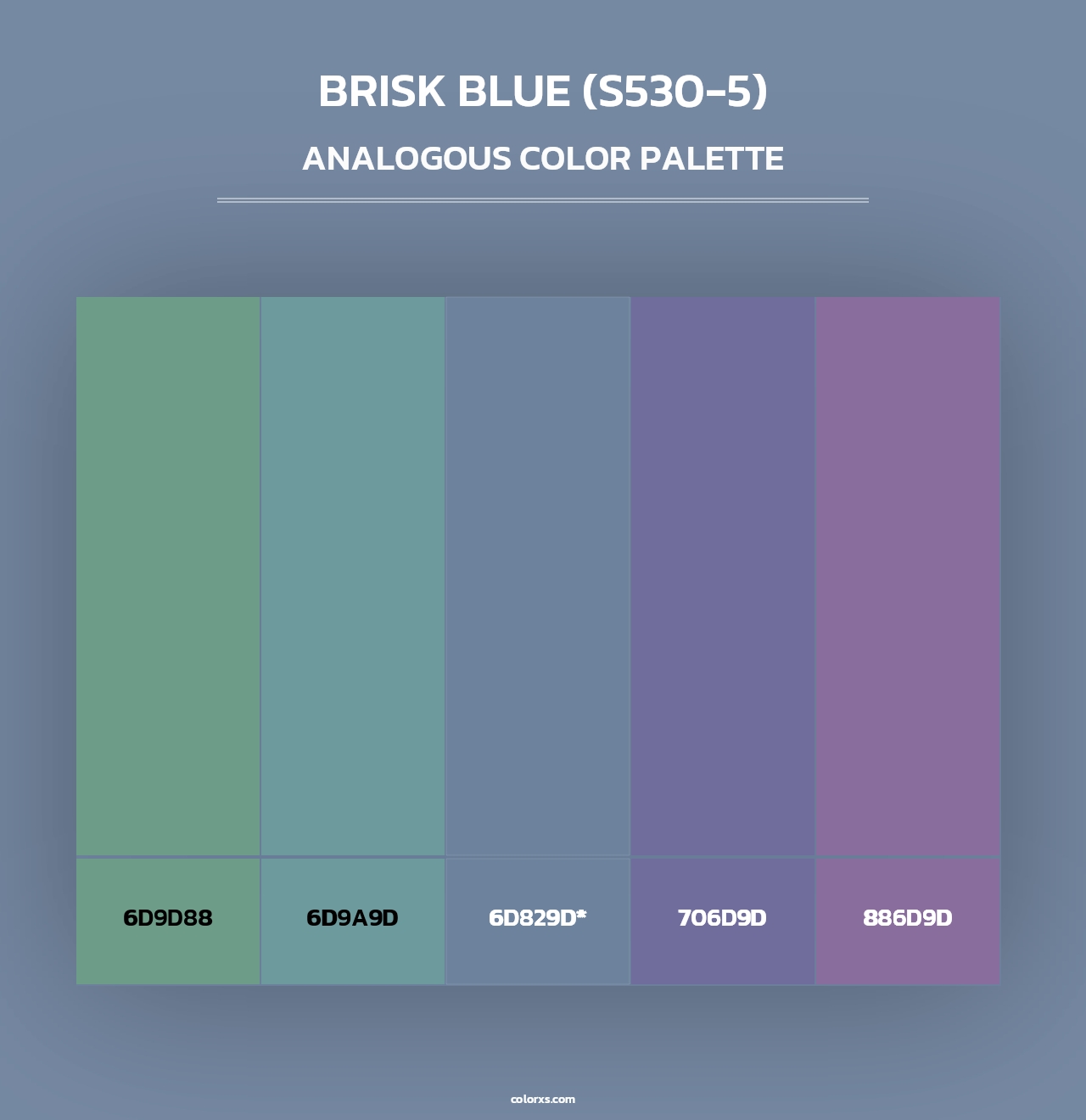Brisk Blue (S530-5) - Analogous Color Palette