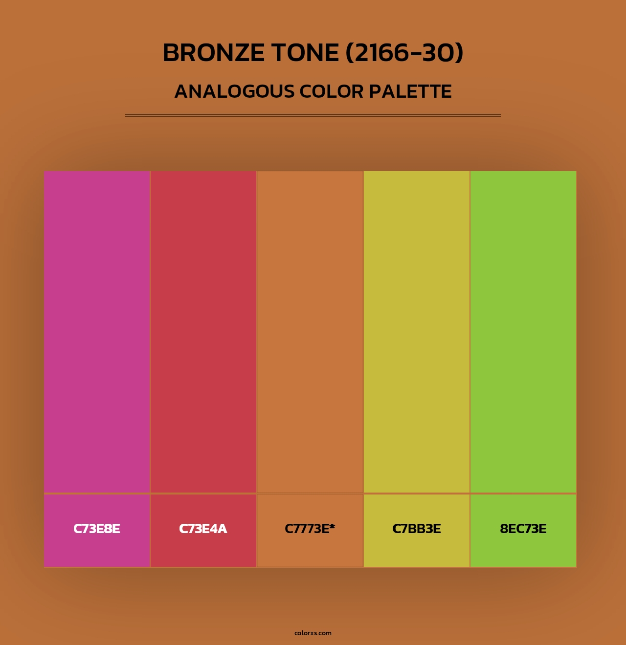 Bronze Tone (2166-30) - Analogous Color Palette