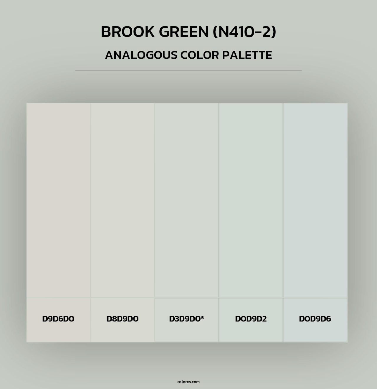 Brook Green (N410-2) - Analogous Color Palette