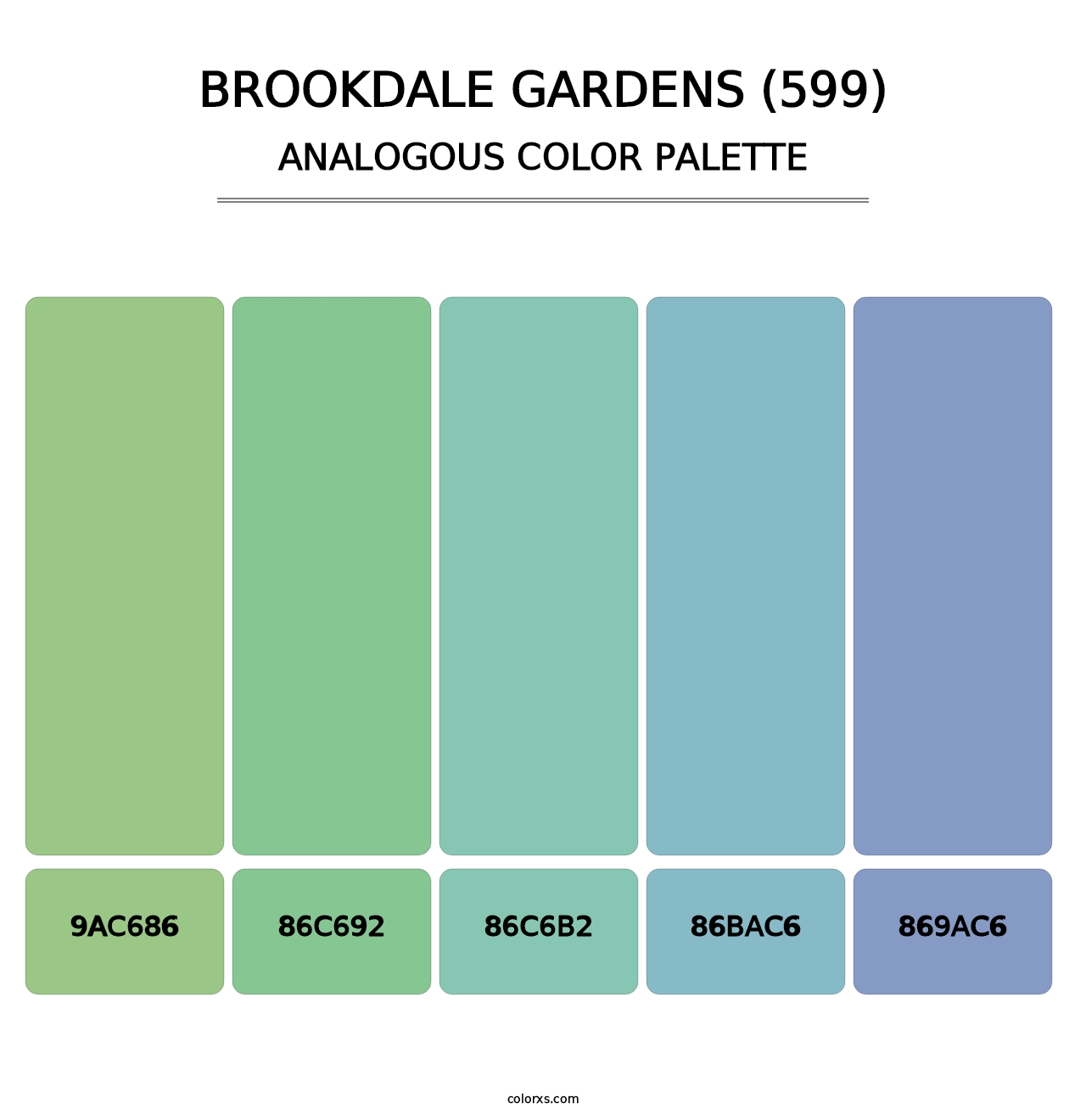 Brookdale Gardens (599) - Analogous Color Palette