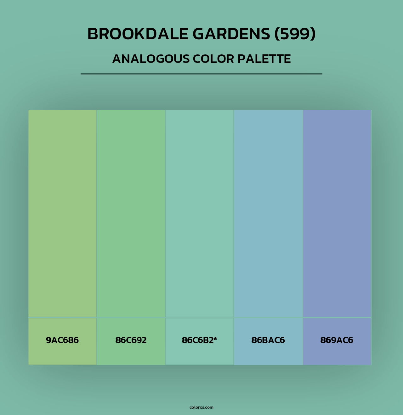 Brookdale Gardens (599) - Analogous Color Palette