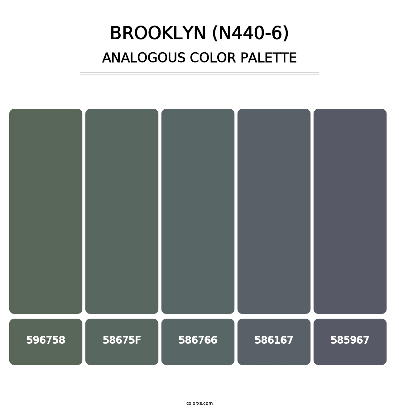 Brooklyn (N440-6) - Analogous Color Palette