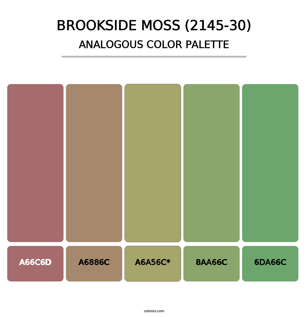 Brookside Moss (2145-30) - Analogous Color Palette
