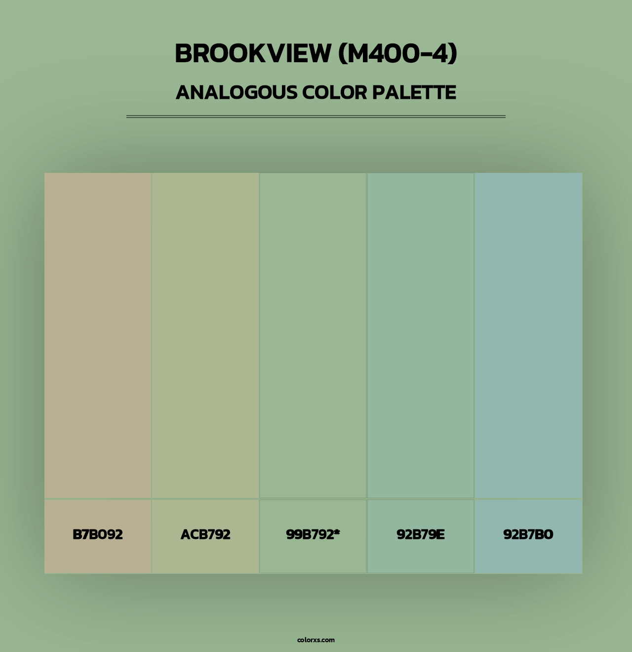 Brookview (M400-4) - Analogous Color Palette