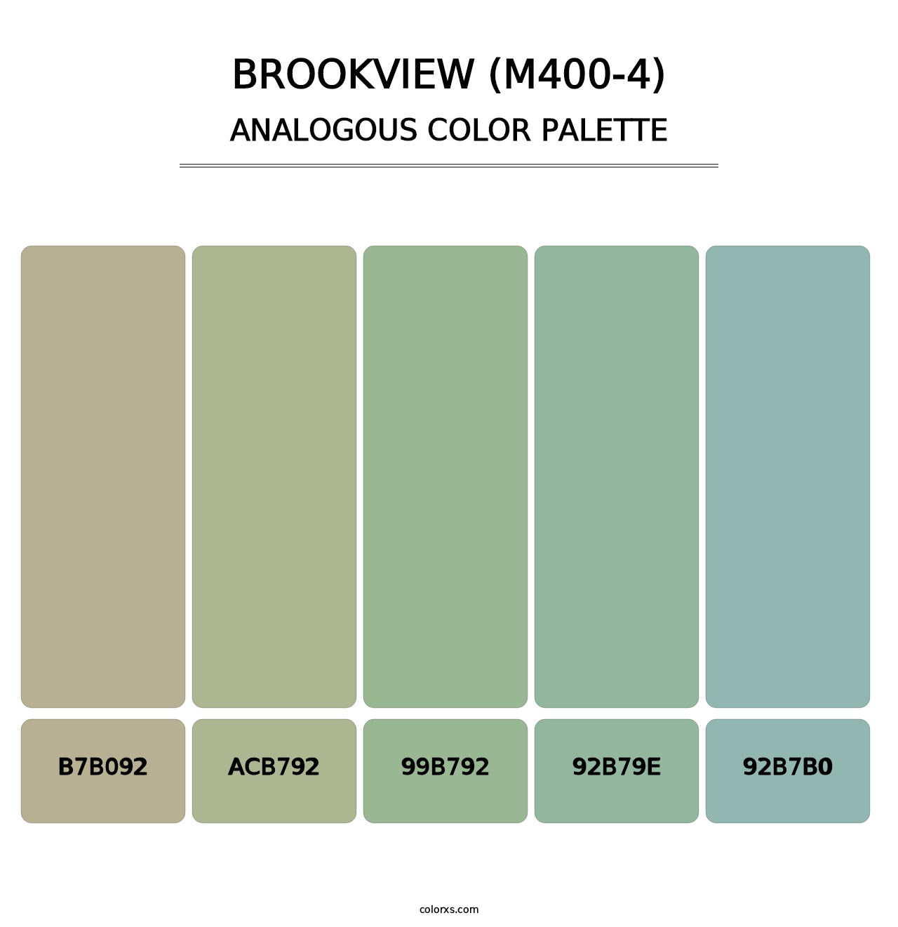Brookview (M400-4) - Analogous Color Palette