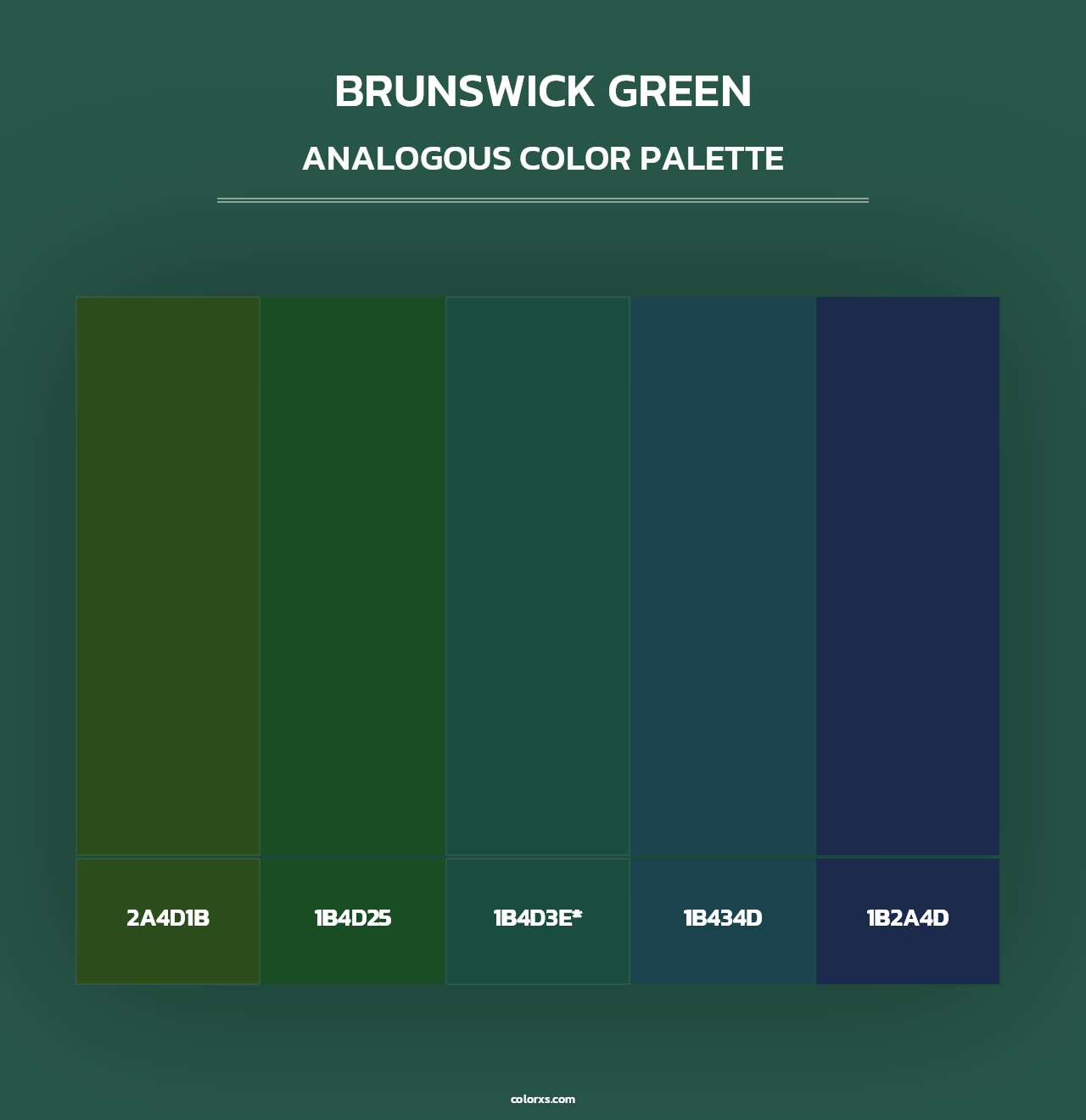 Brunswick Green - Analogous Color Palette