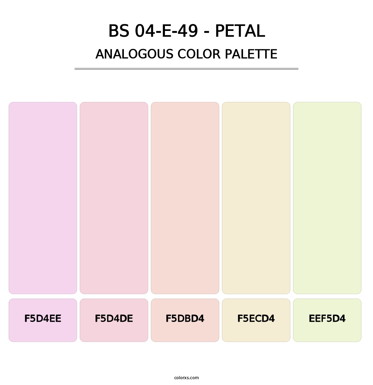 BS 04-E-49 - Petal - Analogous Color Palette