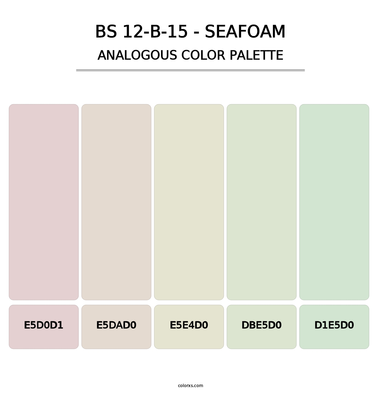 BS 12-B-15 - Seafoam - Analogous Color Palette