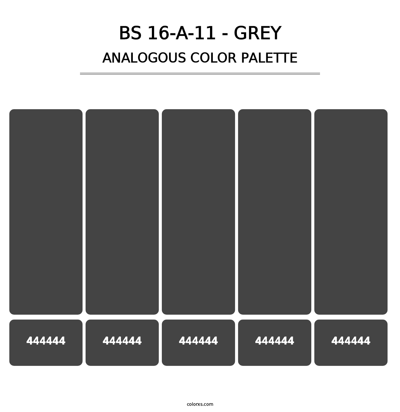 BS 16-A-11 - Grey - Analogous Color Palette
