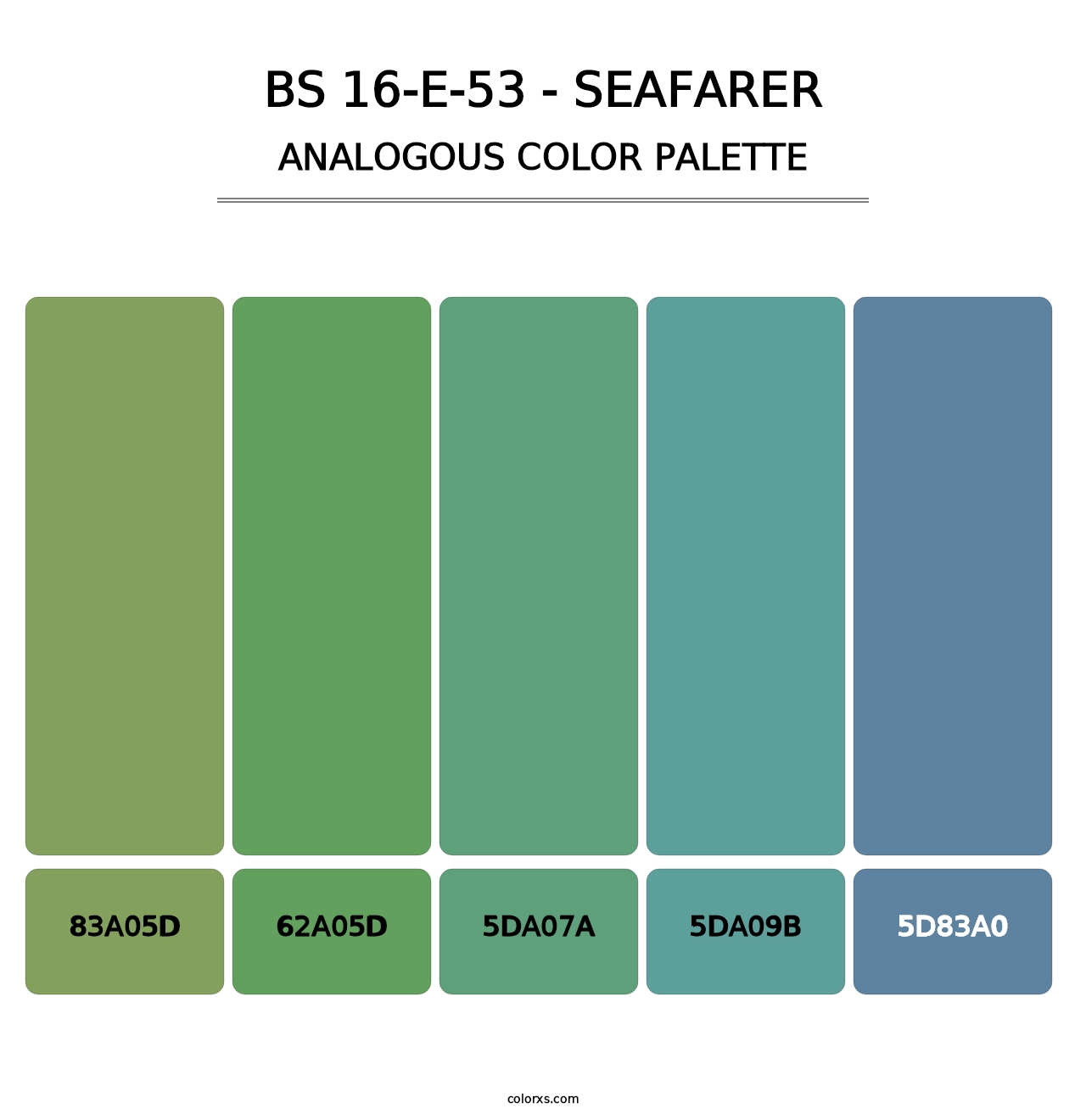 BS 16-E-53 - Seafarer - Analogous Color Palette