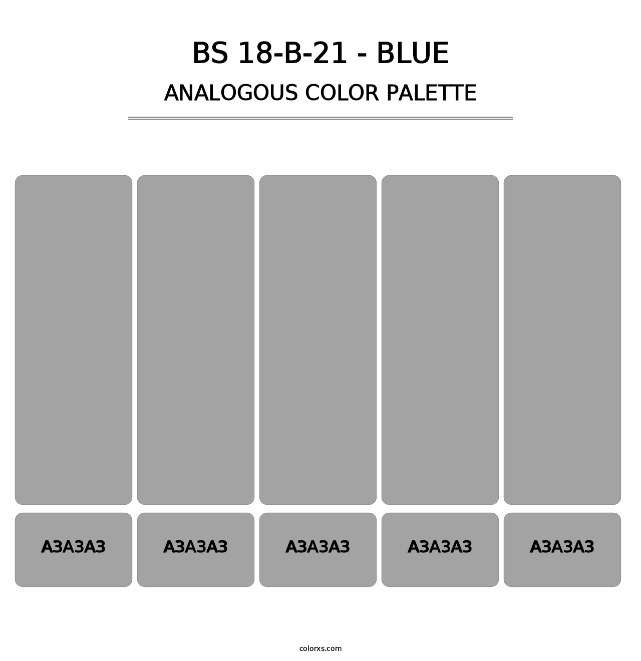 BS 18-B-21 - Blue - Analogous Color Palette