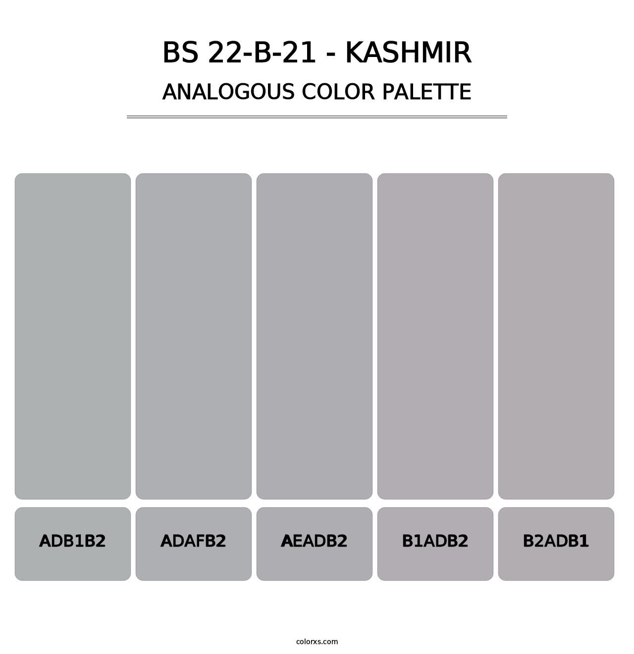 BS 22-B-21 - Kashmir - Analogous Color Palette