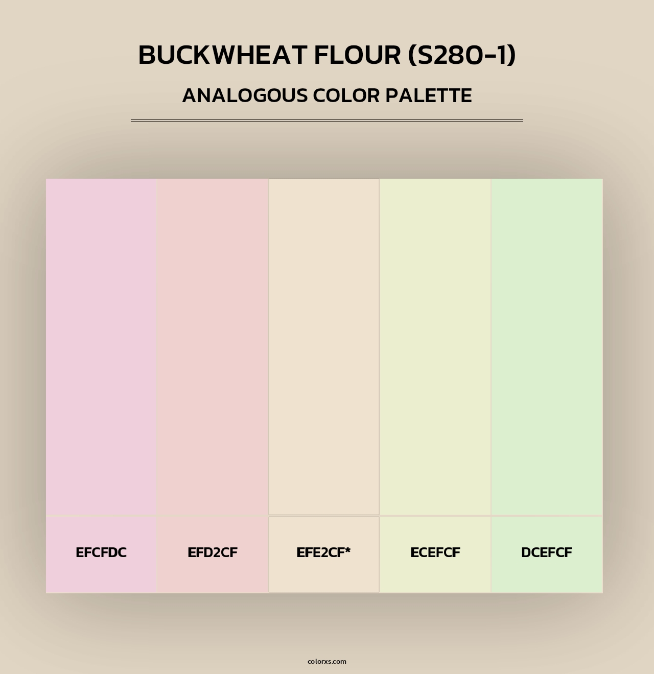 Buckwheat Flour (S280-1) - Analogous Color Palette