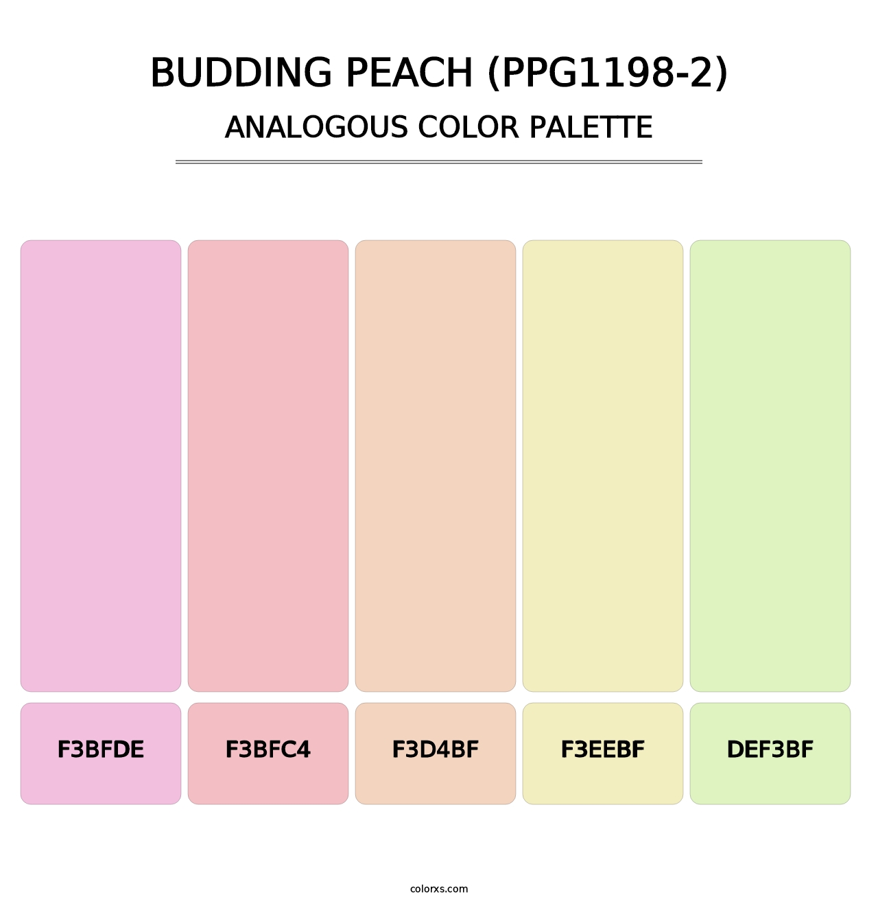 Budding Peach (PPG1198-2) - Analogous Color Palette