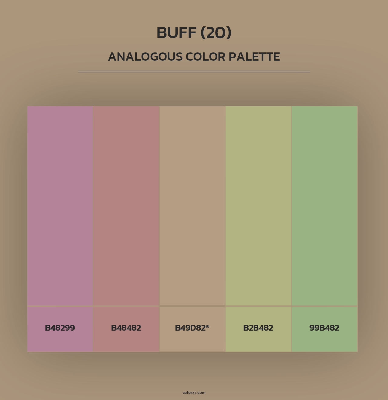 Buff (20) - Analogous Color Palette