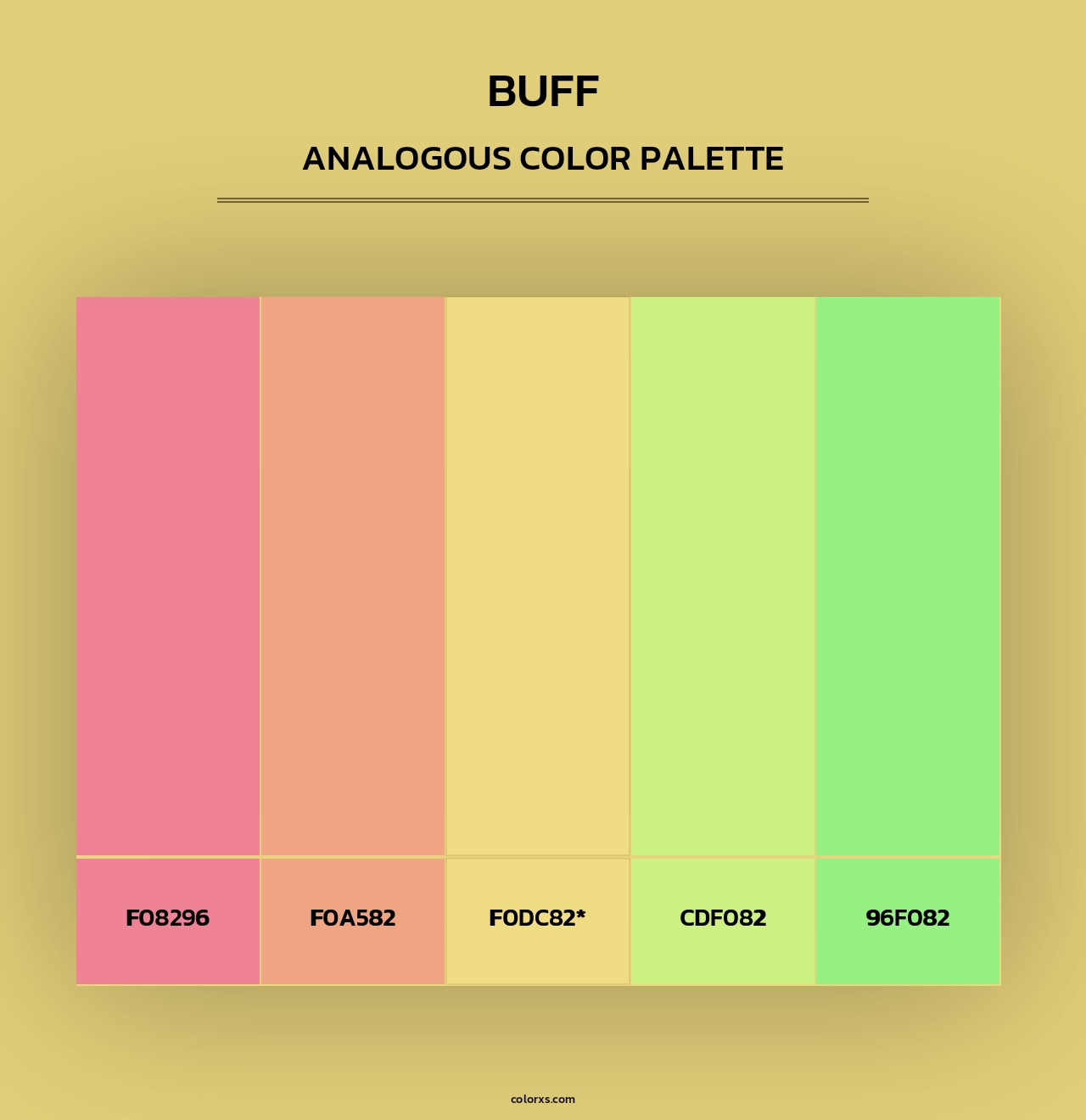 Buff - Analogous Color Palette