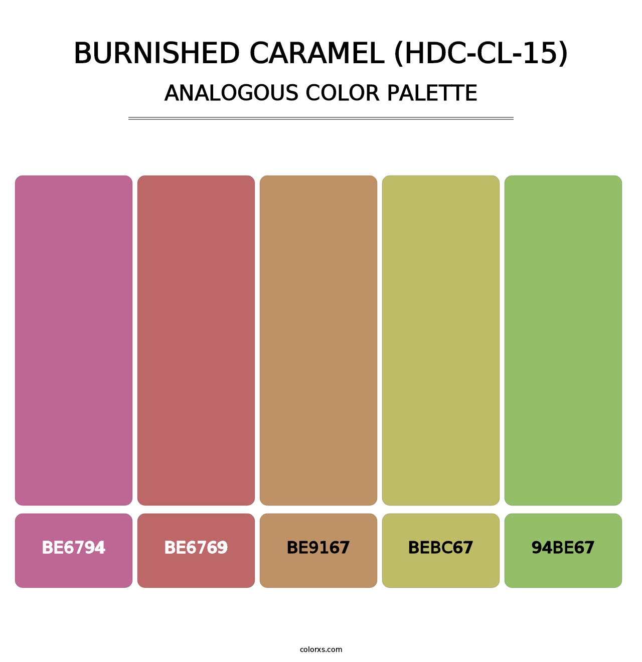 Burnished Caramel (HDC-CL-15) - Analogous Color Palette