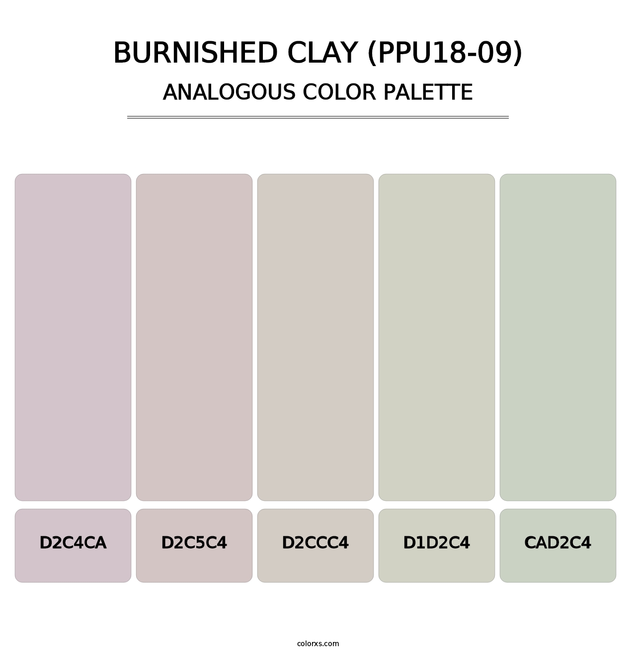 Burnished Clay (PPU18-09) - Analogous Color Palette