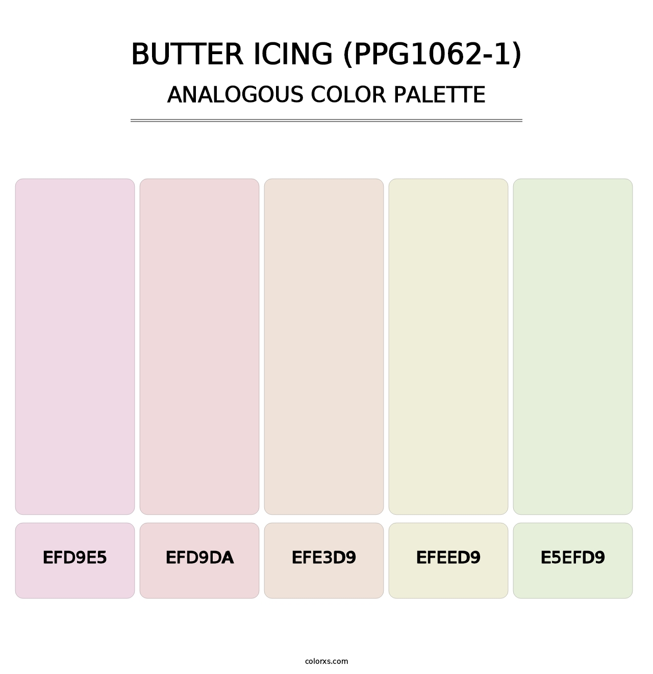 Butter Icing (PPG1062-1) - Analogous Color Palette