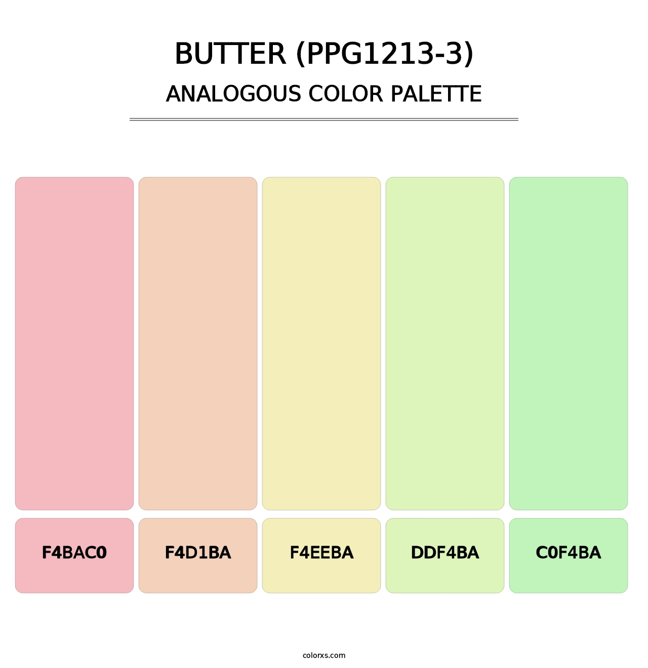 Butter (PPG1213-3) - Analogous Color Palette
