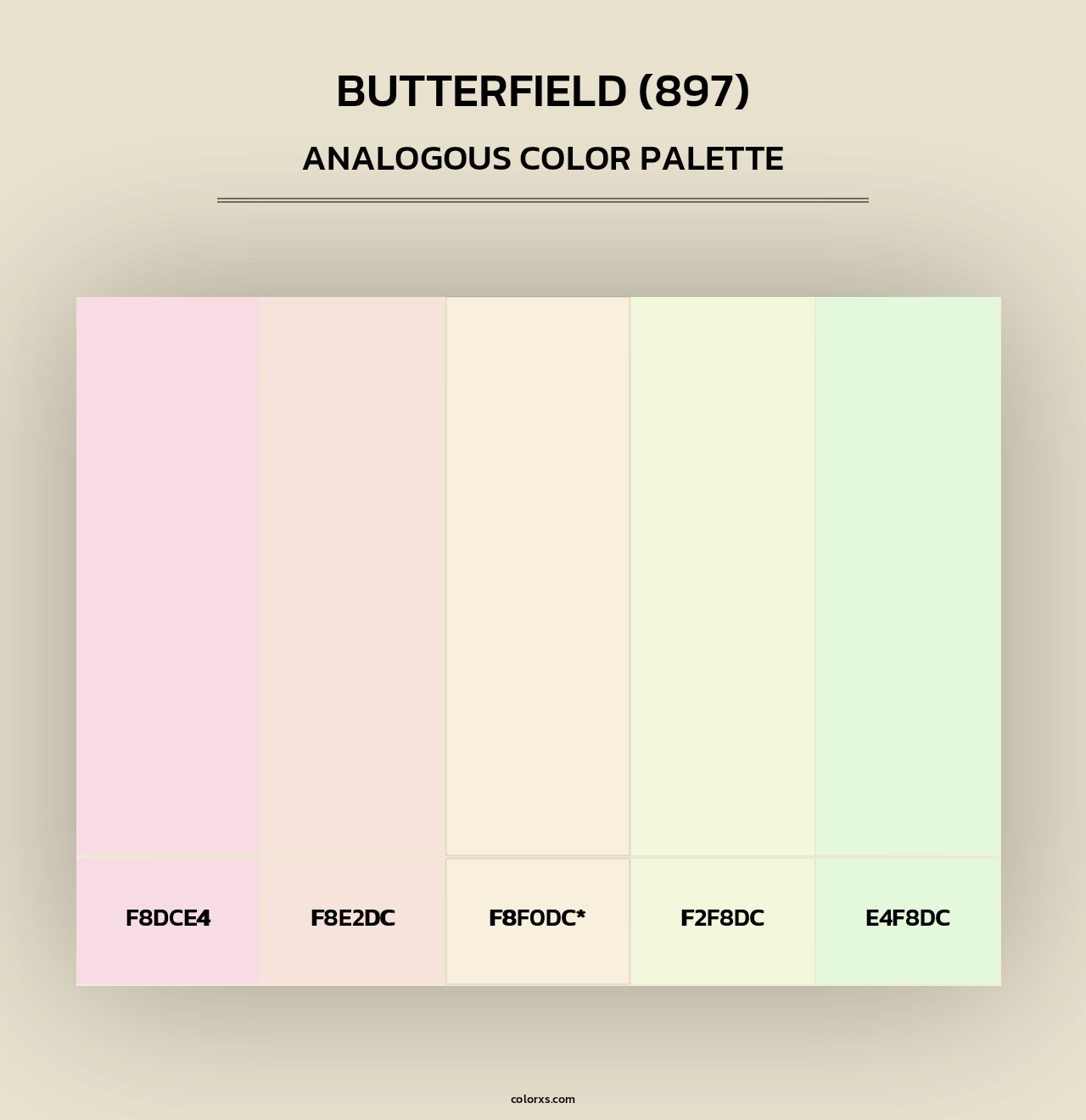 Butterfield (897) - Analogous Color Palette