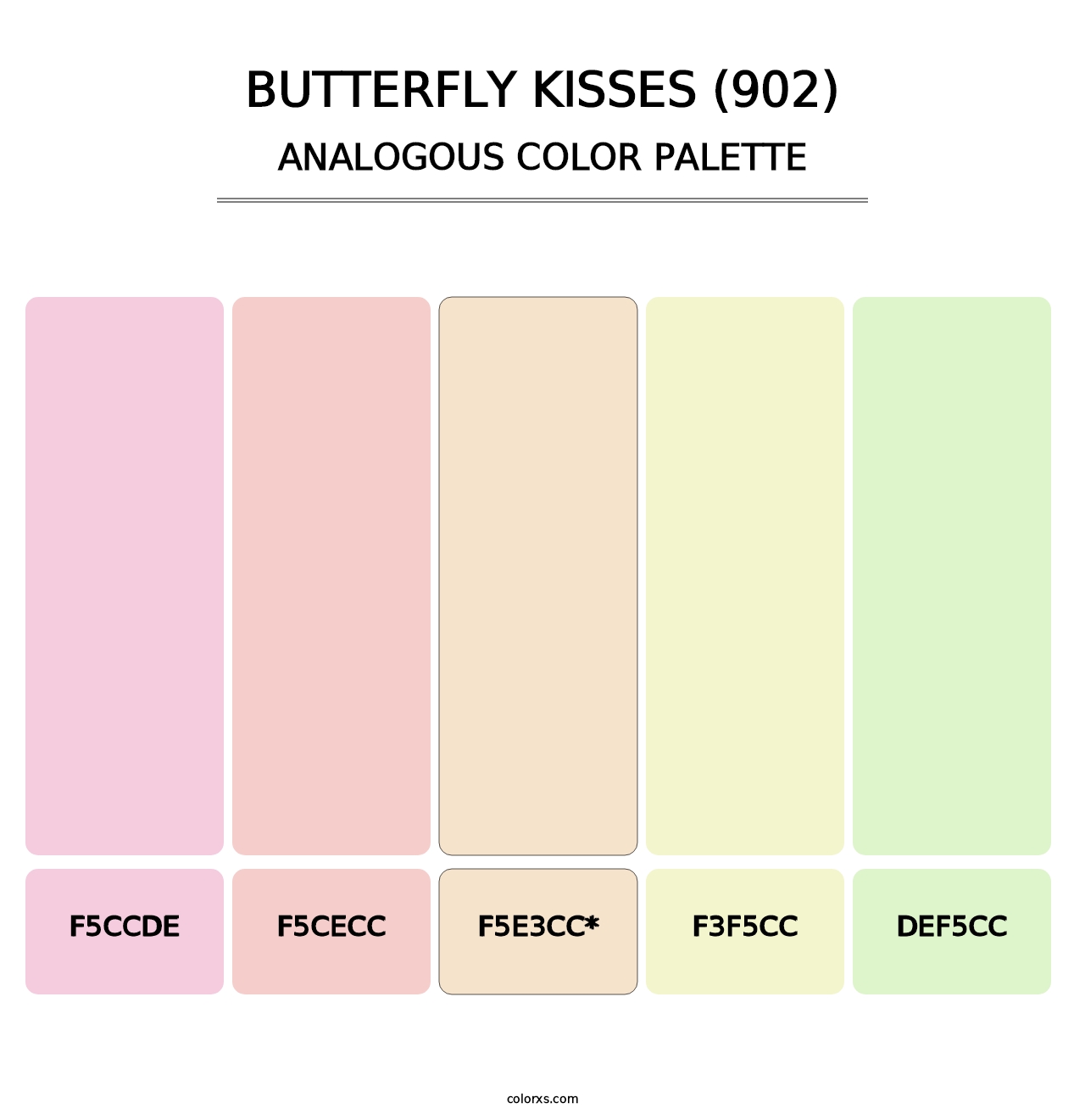 Butterfly Kisses (902) - Analogous Color Palette