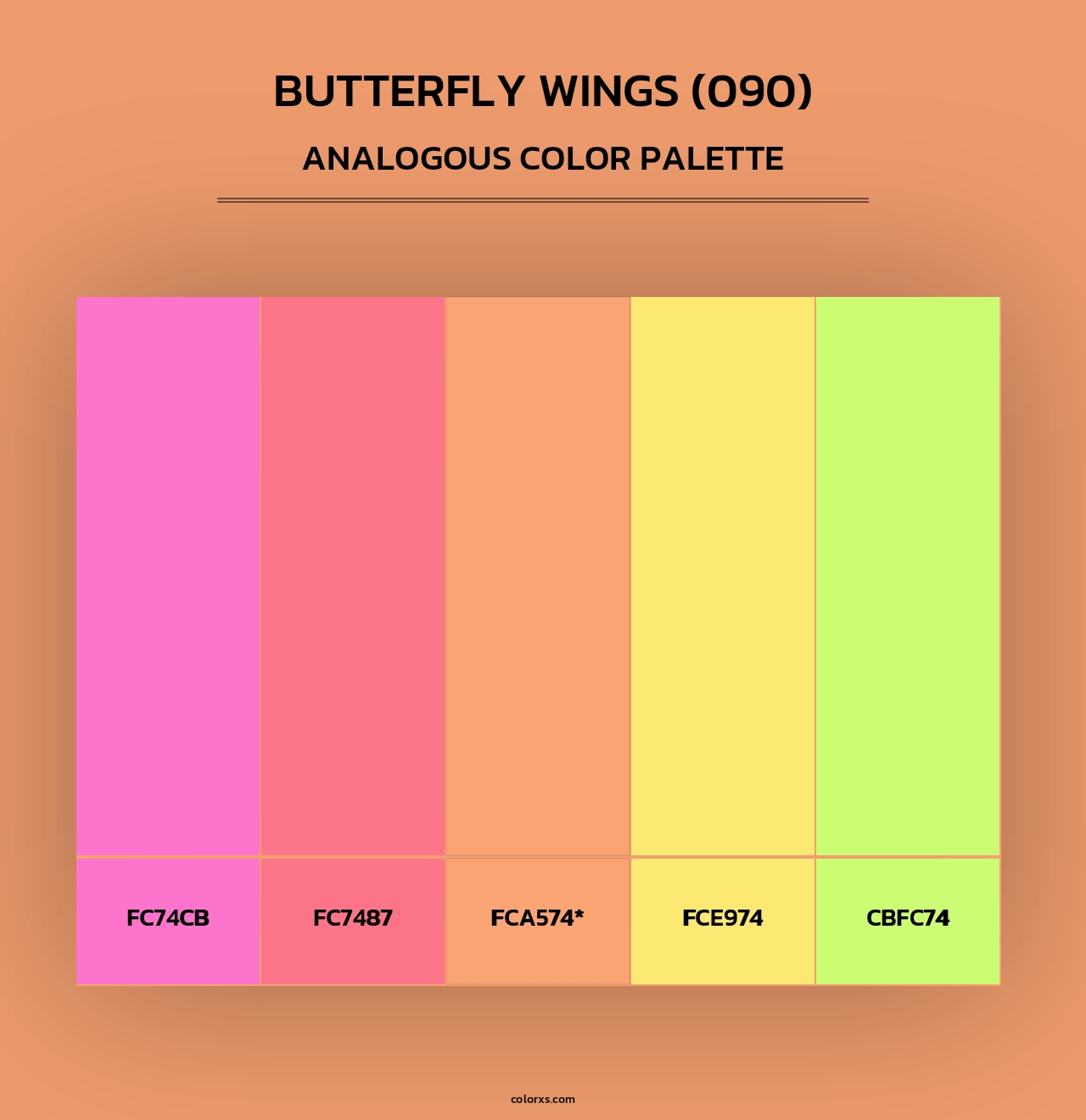 Butterfly Wings (090) - Analogous Color Palette