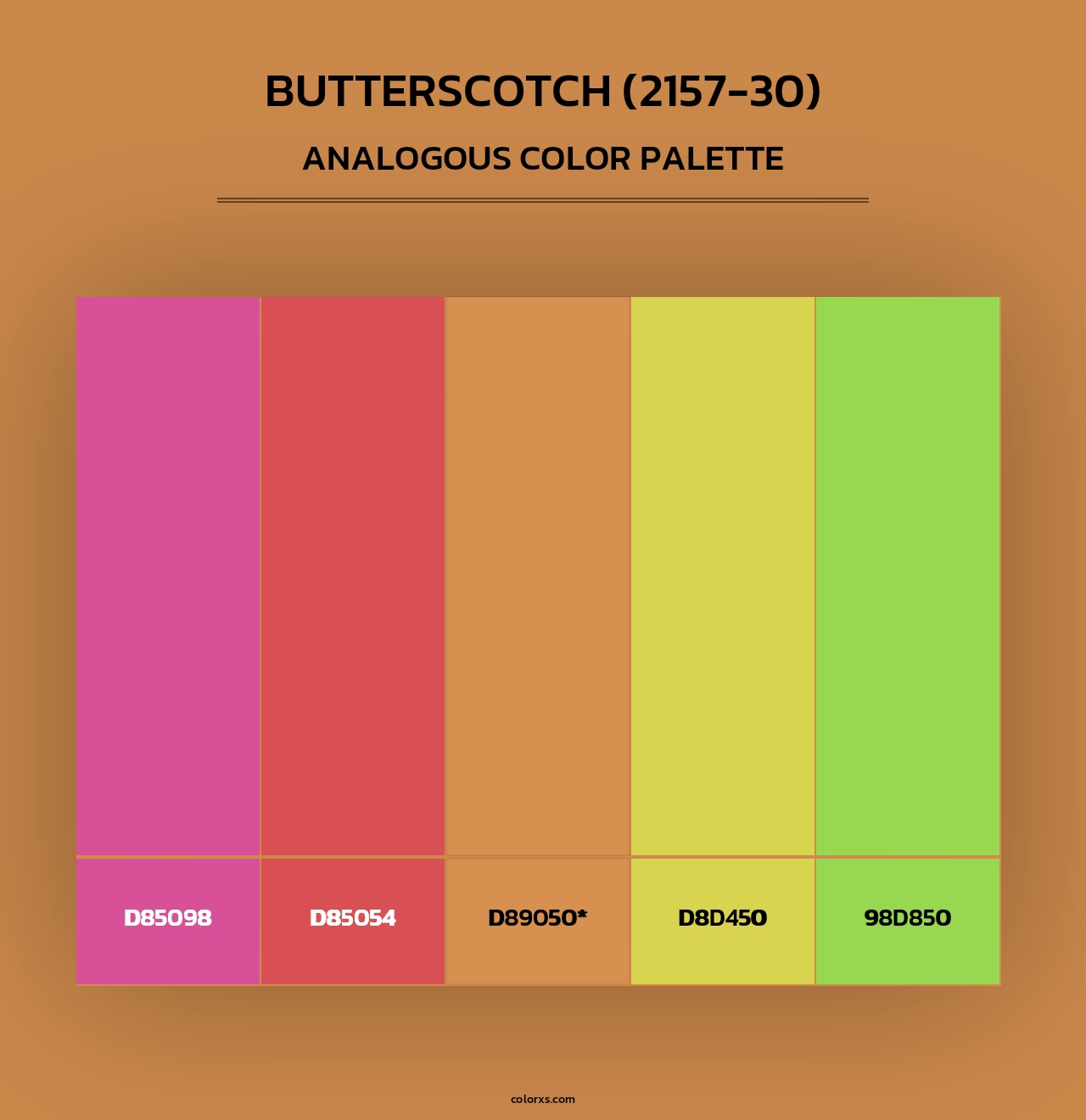 Butterscotch (2157-30) - Analogous Color Palette