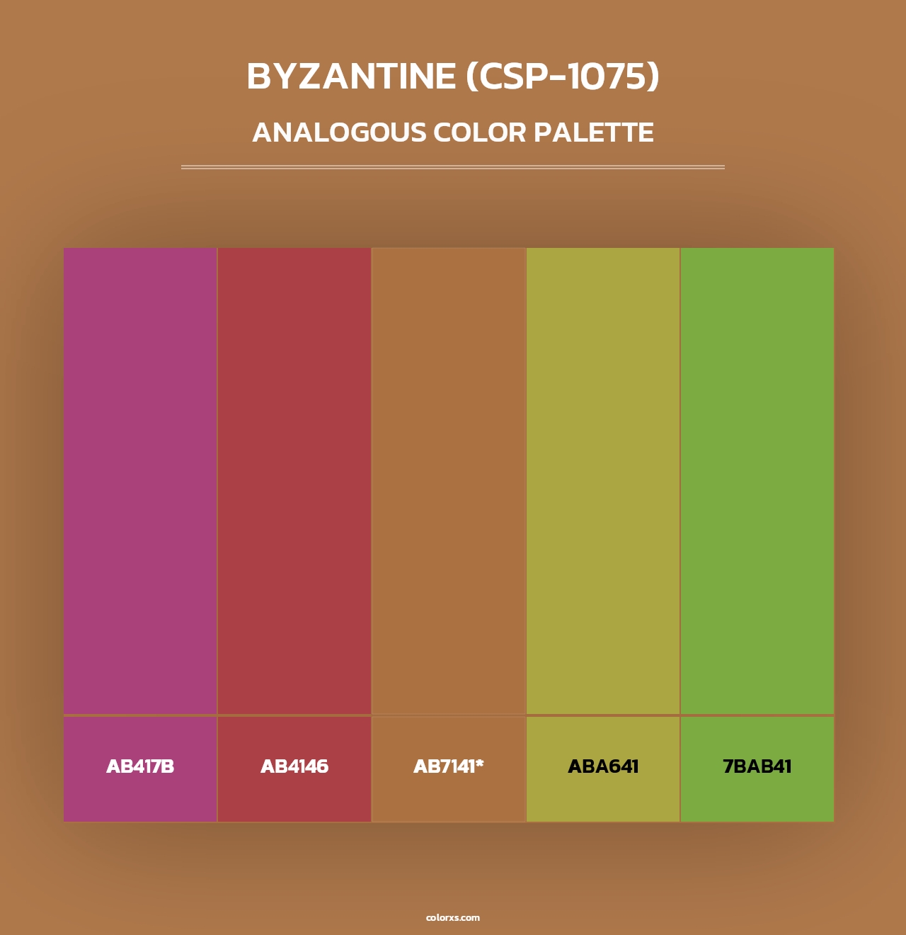 Byzantine (CSP-1075) - Analogous Color Palette