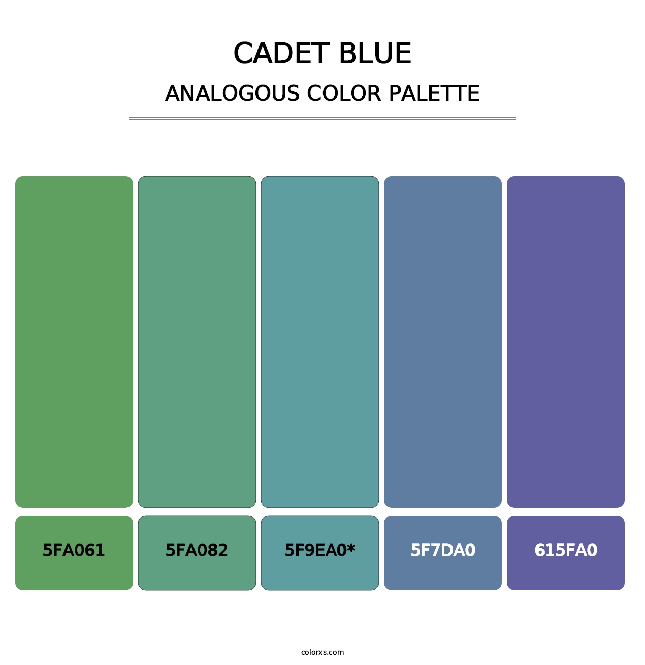 Cadet Blue - Analogous Color Palette