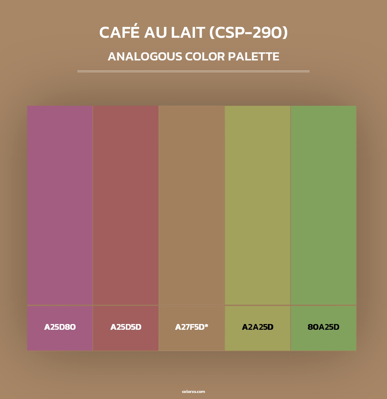 Café au Lait (CSP-290) - Analogous Color Palette