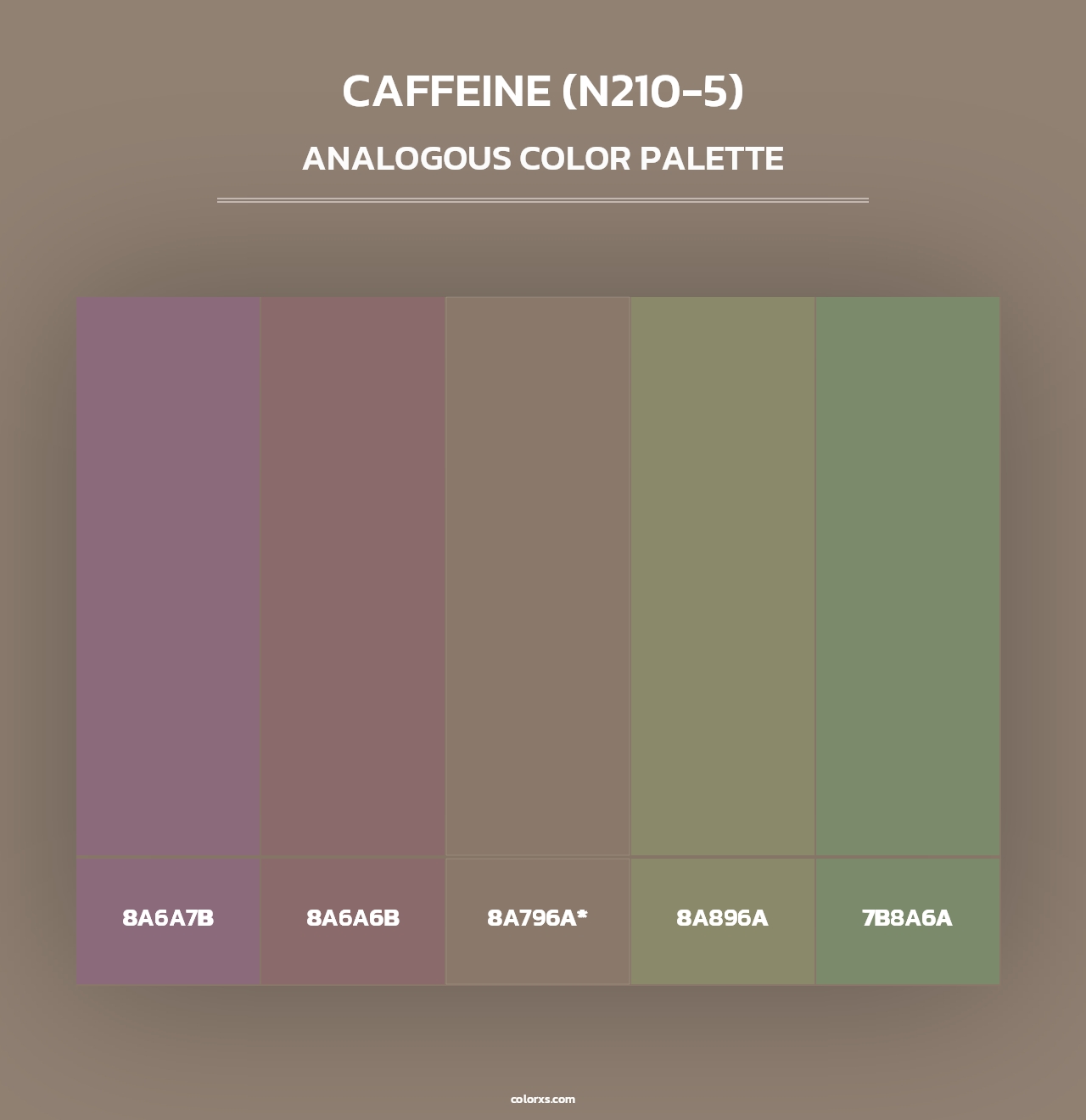 Caffeine (N210-5) - Analogous Color Palette