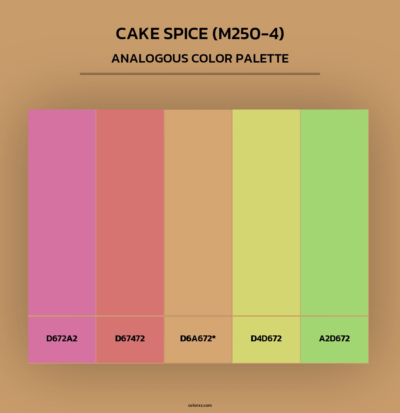 Cake Spice (M250-4) - Analogous Color Palette