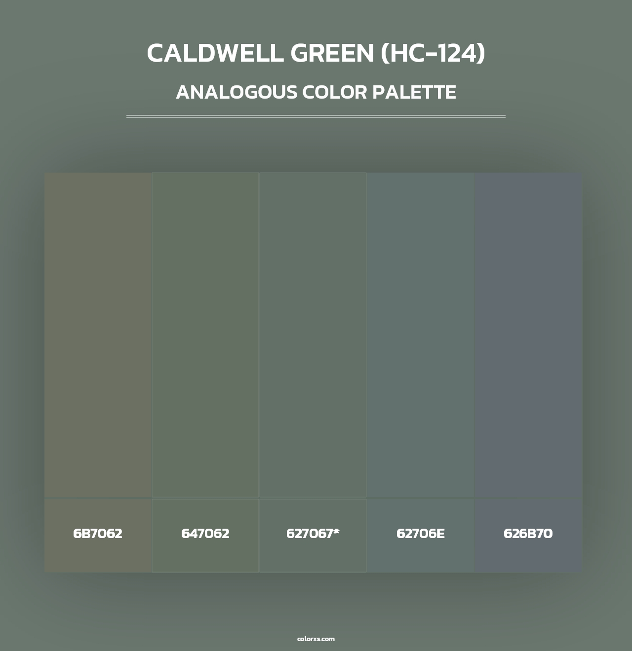 Caldwell Green (HC-124) - Analogous Color Palette