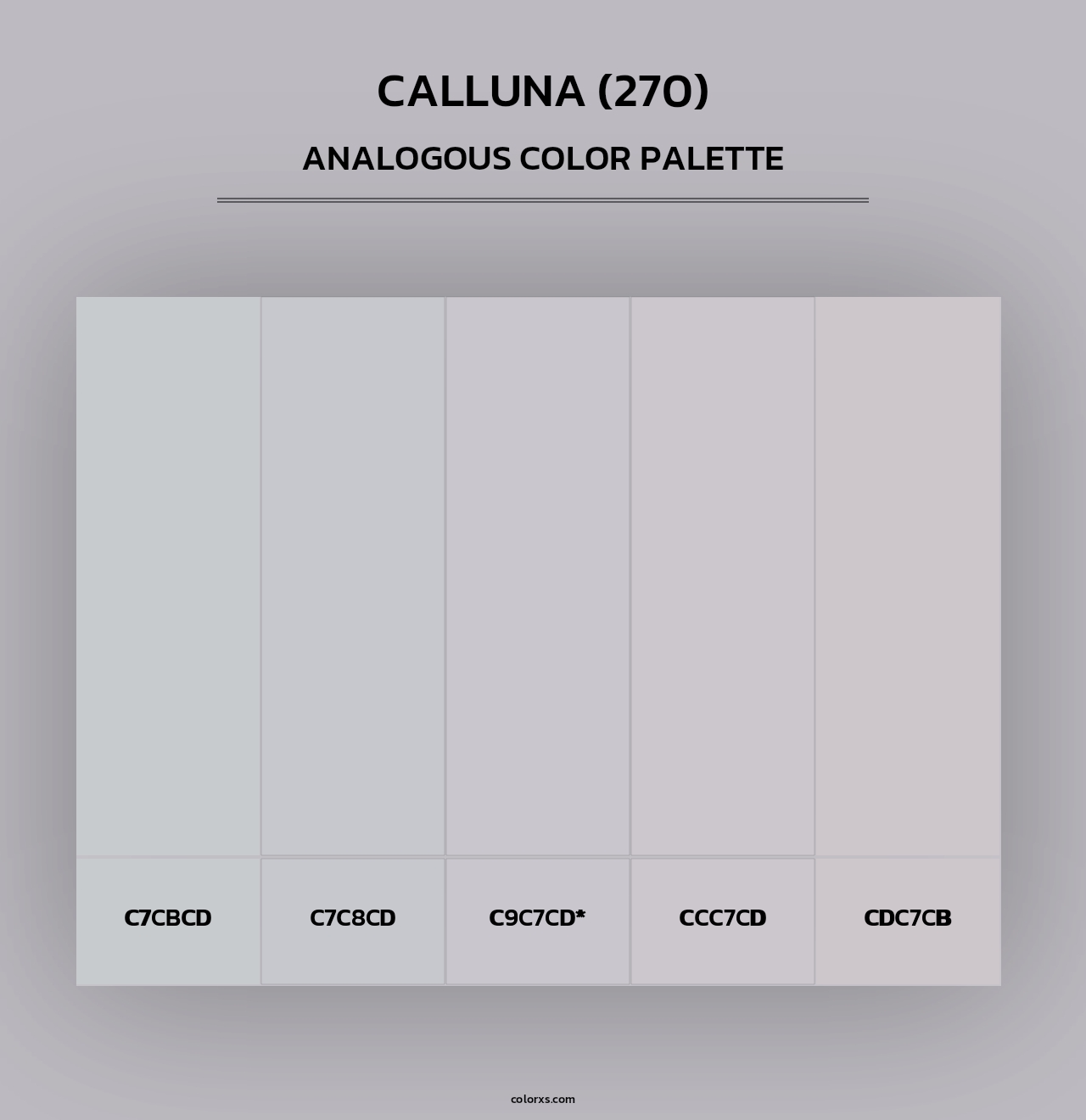 Calluna (270) - Analogous Color Palette