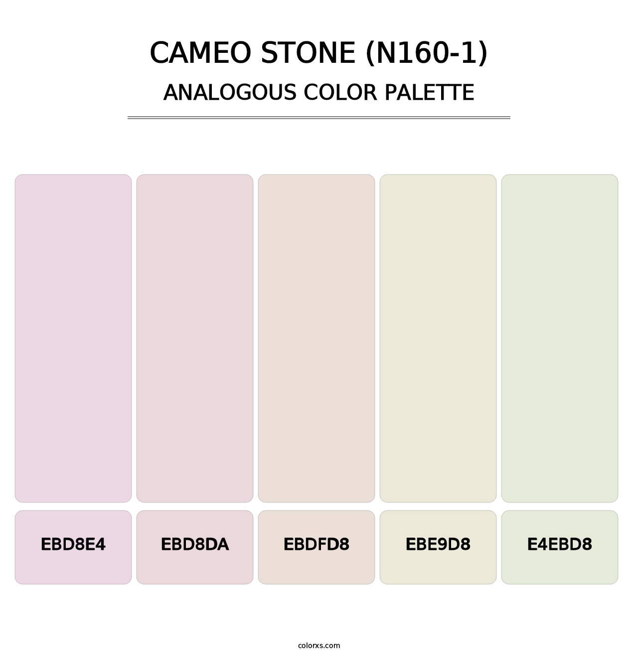 Cameo Stone (N160-1) - Analogous Color Palette