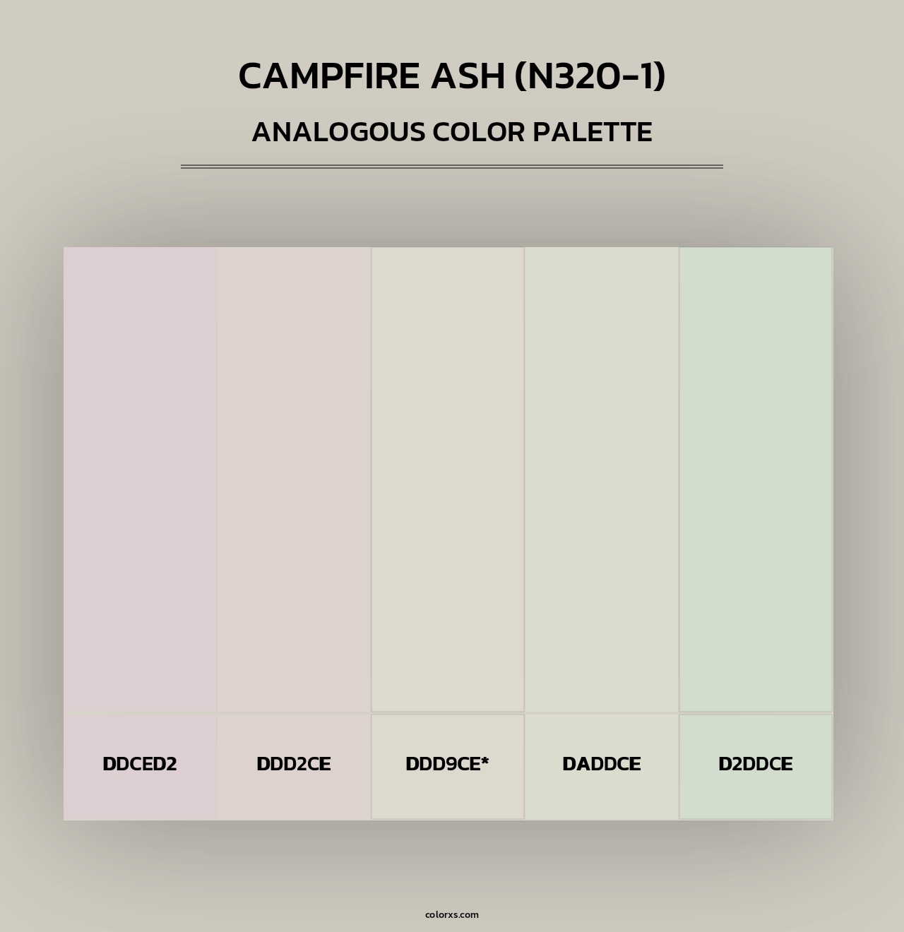 Campfire Ash (N320-1) - Analogous Color Palette