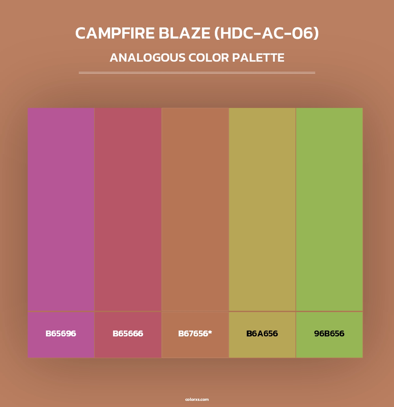Campfire Blaze (HDC-AC-06) - Analogous Color Palette