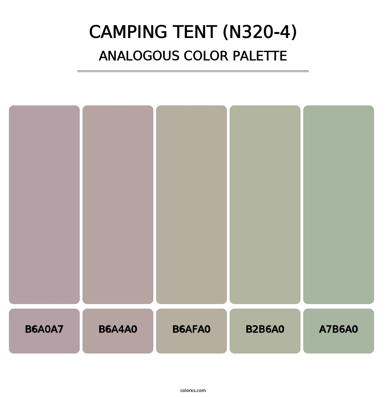 Camping Tent (N320-4) - Analogous Color Palette