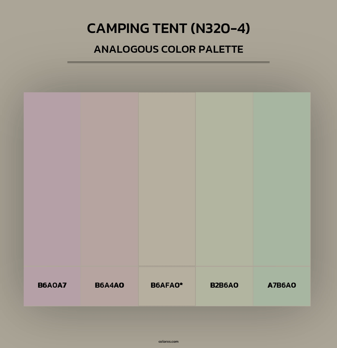 Camping Tent (N320-4) - Analogous Color Palette