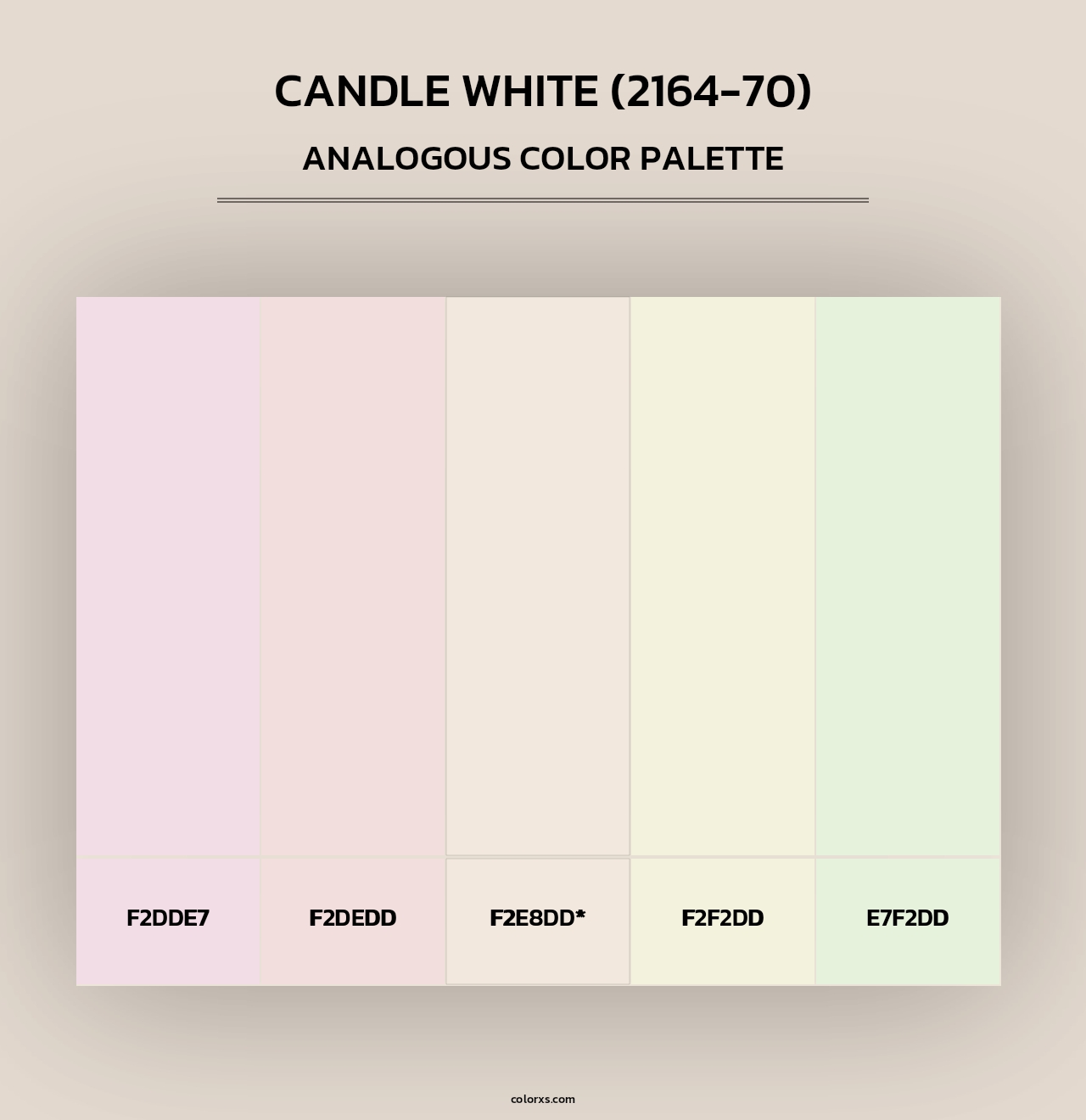 Candle White (2164-70) - Analogous Color Palette