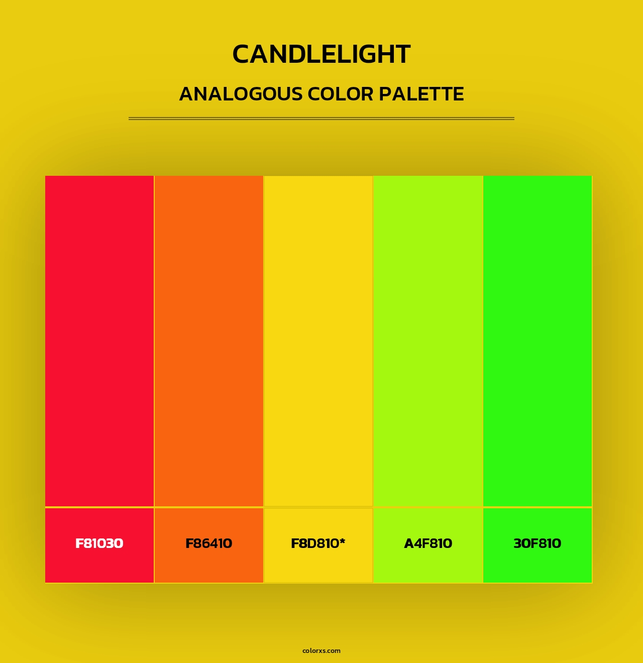 Candlelight - Analogous Color Palette