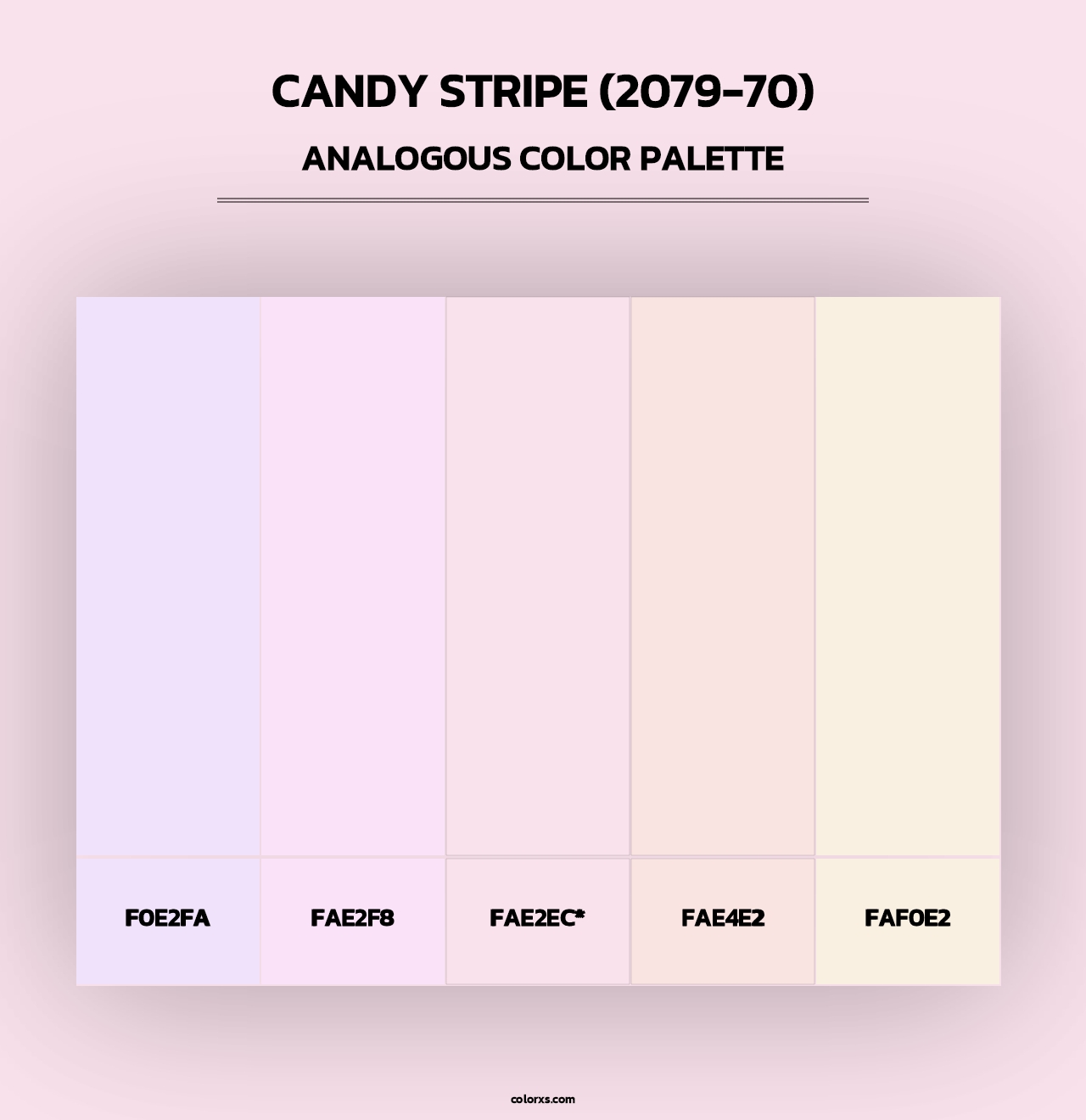 Candy Stripe (2079-70) - Analogous Color Palette