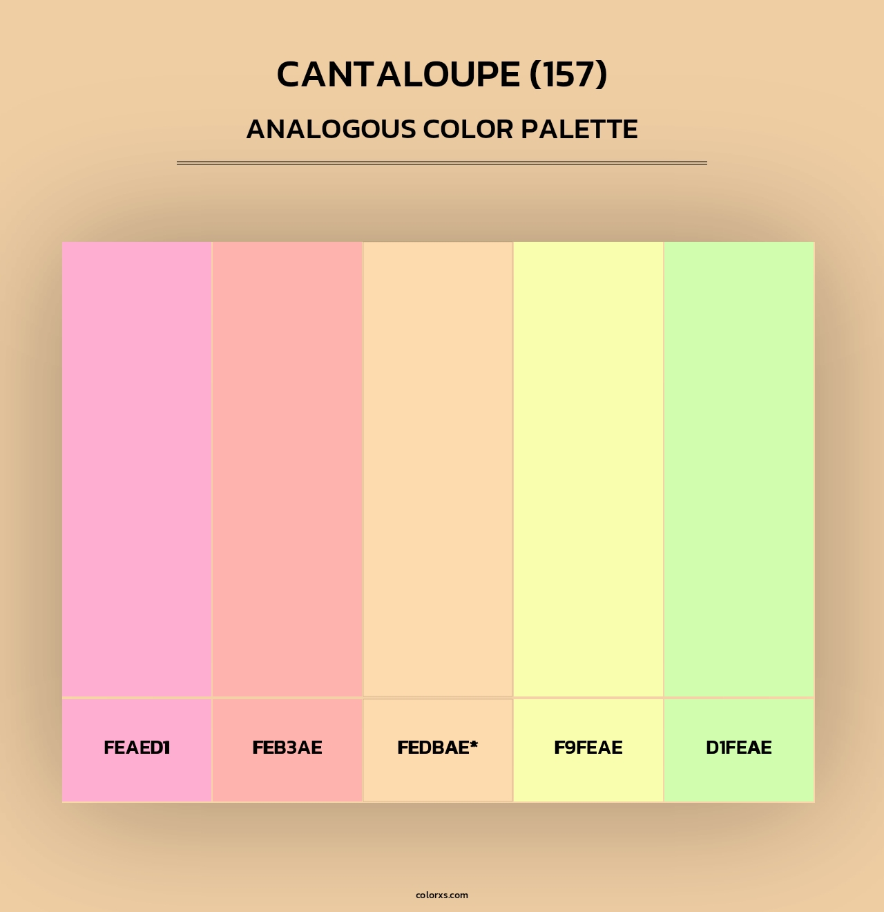 Cantaloupe (157) - Analogous Color Palette